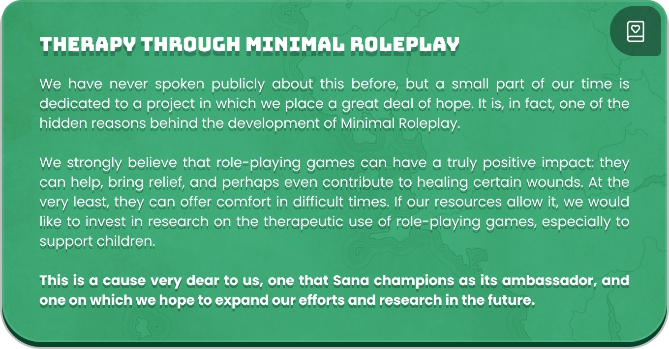 Therapy through Minimal Roleplay
