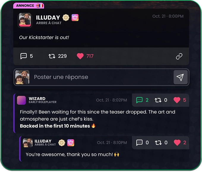 Redesign of comments