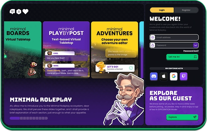 Not logged in exploration