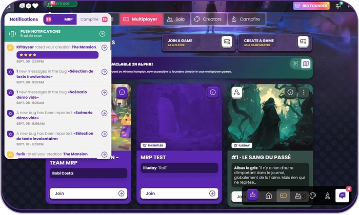 HUB Notifications