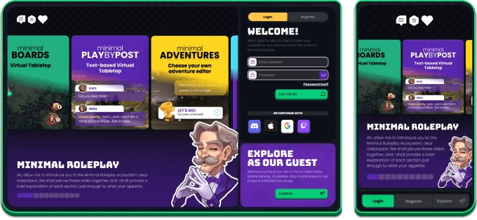 New login